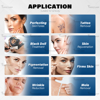 Système laser picoseconde Perfectlaser, 5 sondes de traitement, toutes les couleurs, appareil de suppression des tatouages et de décoloration des pigments