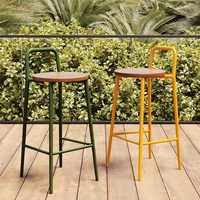 Tabouret de bar de luxe léger avec dossier chaise de bar en fer moderne chaises de salon tabouret de bar chaise haute