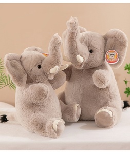 Mainan Hewan Boneka Plush Kustom yang Laris Manis, Boneka Gajah Kawaii, Grosir Mainan Boneka Plush untuk Anak-anak - Product Image 3