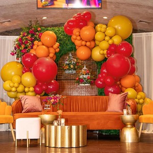Kit d'arche de ballons en latex rouge, jaune et orange pour décorations de fête d'<span class=keywords><strong>anniversaire</strong></span> ou de Saint-Valentin sur le <span class=keywords><strong>thème</strong></span> des pompiers pour garçons - Product Image 5