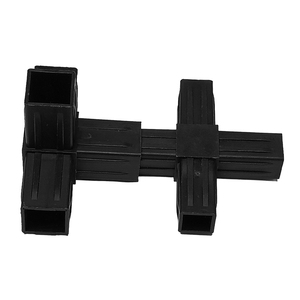 Conector de plástico 3D de 4 vías para tubo cuadrado de 25 mm para ensamblaje de estructuras de tubos cuadrados - Product Image 4