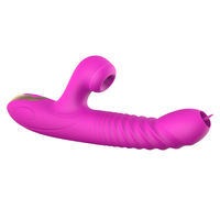 Vibrador Sexual para Mujeres, Vibrador con Succión, Dildo que se Adapta Perfectamente a los Contornos del Cuerpo, Estimula las Áreas Sensibles Clave