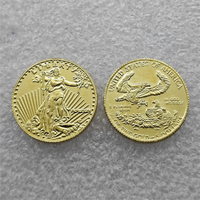 Pièces de monnaie commémoratives « American Gold Eagle » de 5 dollars des États-Unis de 1986, cadeaux, décoration de la maison