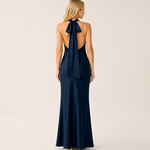 Abiti Estivi Eleganti Personalizzati in <span class=keywords><strong>Raso</strong></span> per Signore, Vestiti Lunghi di Lusso in Seta per Donne - Product Image 2