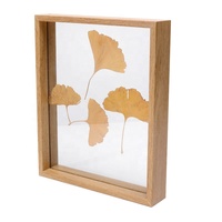 Moldura de material flutuante de vidro duplo, moldura de foto espécie de vidro para decoração de casa, venda imperdível