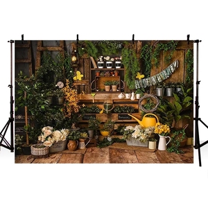 Fondo de Jardín Rústico Vintage de Madera con Flores para Fotografía, Ideal para Baby Shower, Cumpleaños, Bodas, Accesorio para <span class=keywords><strong>Estudio</strong></span> Fotográfico - Product Image 1