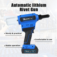 Pistolet à riveter à batterie au lithium RL-TD1 sans fil Riveteuse électrique efficace sans fil 4.8-8.0mm Outil de rivetage à force de traction puissante