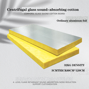 <span class=keywords><strong>Panneaux</strong></span> sandwich d'isolation acoustique pour application extérieure moderne, en <span class=keywords><strong>laine</strong></span> <span class=keywords><strong>de</strong></span> <span class=keywords><strong>verre</strong></span> ignifuge carrée <span class=keywords><strong>de</strong></span> 50 mm, isolation thermique - Product Image 2