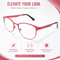 Lunettes de lecture en métal ultra-légères de haute qualité pour la protection contre les rayonnements des écrans d'ordinateur, pour le bureau et la maison