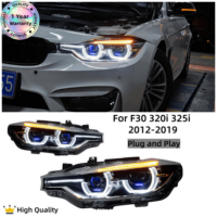 Bestseller Nouveaux phares avant LED haute luminosité 6000 lm, ajustement parfait pour les séries 3 F30/F31/F35/M3/F80, ensemble de phares