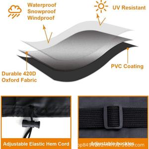 420D Oxford Cloth Dustproof Cover <b>for</b> <b>Garden</b> Patios Waterproof <b>Awnings</b> & Terraces Outdoor Use Heater Cover - Product Image 5