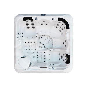 Bañera de hidromasaje acrílica blanca moderna para 5 personas, para el hogar, jardín, relajación, <span class=keywords><strong>Balboa</strong></span>, conveniente, independiente, cómodo, escurridor de mármol - Product Image 1