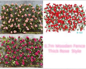 Décorations de haies de roses simulées, clôtures, fleurs artificielles, feuilles vertes, clôtures rétractables, revêtements de balcon - Product Image 5