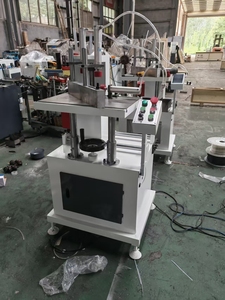 JUNDE LSDX04B-200 <b>Small</b> 2.2KW Pneumatic CNC UPVC Aluminum Profile End Face Milling Machine for Transom and Door frames - Product Image 3