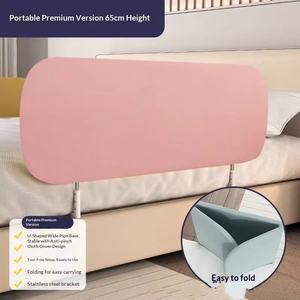 Barrera de Seguridad Metálica para Cama, sin Instalación, Anti-Caídas para Bebés, Protectora, Portátil, Plegable, de Viaje, con 1.8 <span class=keywords><strong>m</strong></span> - Product Image 3
