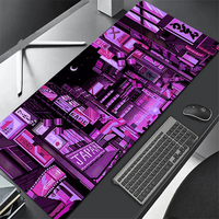 Tapis de souris de jeu artistique personnalisé grand tapis de souris anime caoutchouc bord verrouillable grand tapis de souris d'ordinateur portable tapis de bureau