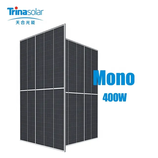 Trina solar 400W perc AR Coated Heat Strengthened Glass solar panel in stock now