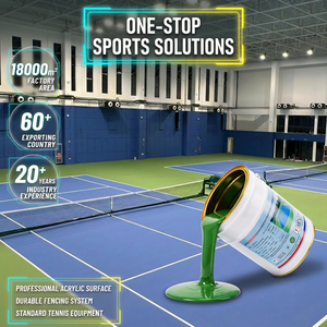 Revêtement de sol de tennis extérieur en acrylique durable, haute élasticité, structure multicouche pour un rebond de balle stable et une protection des joints - Product Image 1