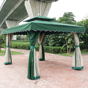 Tente gazebo extérieure en aluminium <span class=keywords><strong>de</strong></span> luxe auvent pavillon personnalisé <span class=keywords><strong>rideaux</strong></span> imperméables tissu léger enduit <span class=keywords><strong>de</strong></span> poudre fabriqué en Chine - Product Image 2