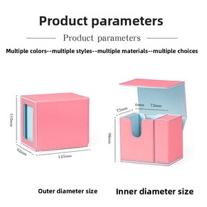 Boîte de rangement verticale légère et portable pour cartes à collectionner, personnalisable, pour cartes <span class=keywords><strong>Commander</strong></span> et cartes de loisirs - Product Image 2