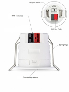 Sensor KNX PIR+24GHz FMCW de Doble Tecnología para Apartamentos y Cafeterías, Altura de Montaje de 2-4m, Recolección de Luz Diurna, Ultra Compacto, Blanco - Product Image 3