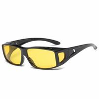 Nouvelles lunettes de soleil de conduite à vision nocturne classique à monture PC à lentille polarisée avec lentille jaune