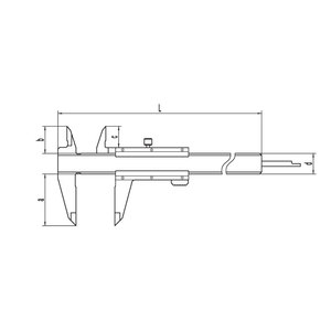 Calibrador <span class=keywords><strong>Vernier</strong></span> de 0-150 mm, calibrador de acero inoxidable de 0-200 mm, calibrador de 0-300 mm - Product Image 3