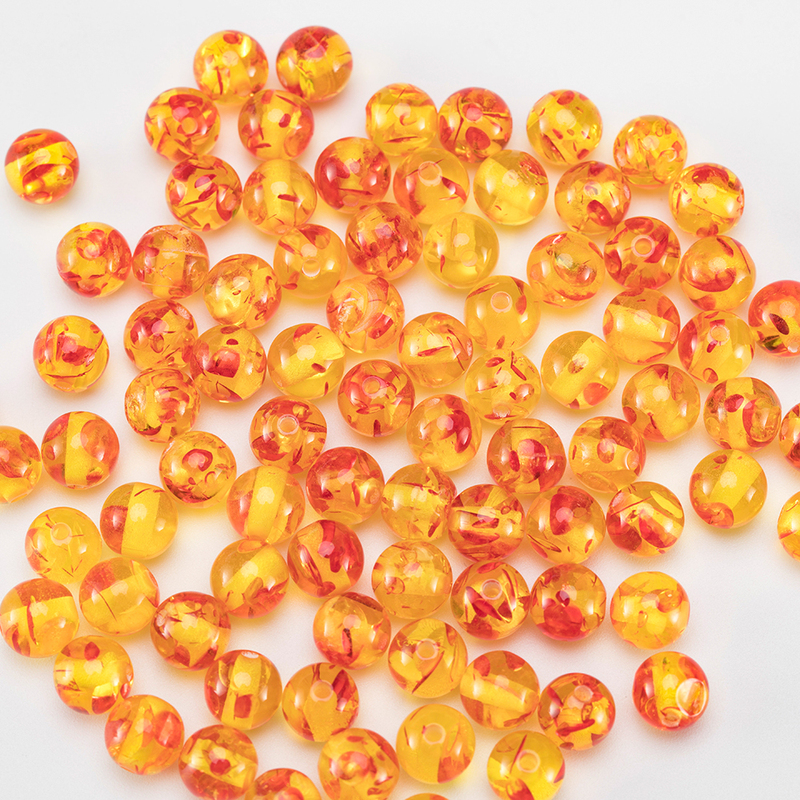 8mm High Quality Round Resin Loose