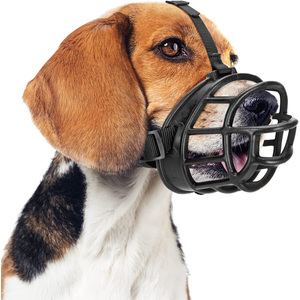 Bozal de Plástico de Calidad Personalizado para Perros, Diseño de Cesta con Lazo, Previene Mordeduras, Masticación y Ladridos, Dispositivo Ajustable para Perros de 6 Pulgadas - Product Image 1