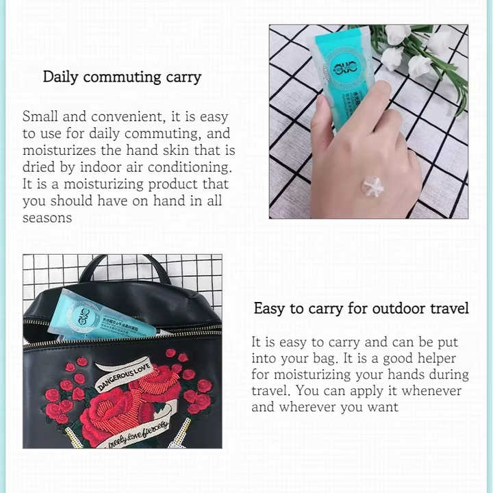 Korean Skin Care Hydrating Hand Cream with Aqua Essence Hand Cream Moisturizer Anti-aging Anti-cracking Hand Moisturizing Cream