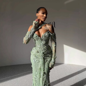<span class=keywords><strong>Vestido</strong></span> <span class=keywords><strong>de</strong></span> <span class=keywords><strong>Noche</strong></span> Serene Hill LA73384 Verde Salvia con Encaje Floral 3D, Estilo Sirena, Elegante <span class=keywords><strong>para</strong></span> Bodas y Fiestas 2026 - Product Image 2