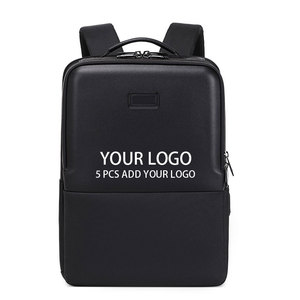 Sac à dos pour ordinateur portable en cuir 15,6 pouces, étanche, fin, pour affaires, sac d'ordinateur portable durable, antivol, grande capacité, sac à dos de voyage - Product Image 1