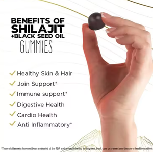 Biocaro OEM shilajit chiết xuất Gummies viên nang Ayurveda mùn FULVIC zuur En sporenondersteuning 85 mineralen shilajit Gummies - Product Image 4
