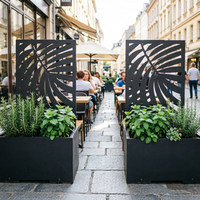 Vente en gros directe usine : Écran composite WPC et grande jardinière rectangulaire pour plantes et fleurs