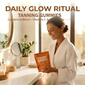 Gummies bronzantes OEM en gros, marque privée, oursons gommeux avec Astaxanthine et L-Tyrosine, 2 gummies par dose - Product Image 4