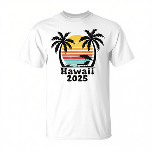 T-shirts assortis Hawaii 2025 pour les voyages en famille et les tenues de groupe - Product Image 2