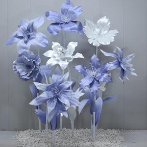 C660 vendita calda gigante EVA <span class=keywords><strong>fiori</strong></span> <span class=keywords><strong>fiori</strong></span> artificiali gruppo per la visualizzazione di finestre decorazione di nozze sfondo decorazione della casa - Product Image 1