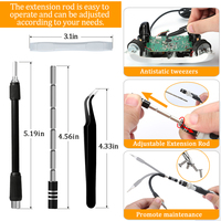 Kit d'outils de réparation professionnel pour ordinateur, tablette et téléphone portable, 122 en 1, jeu de tournevis magnétiques