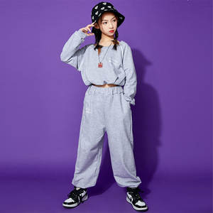 Детский костюм для хип-хопа и стрит-дэнса, джазовый костюм для выступлений на сцене, спандекс/хлопок - Product Image 4