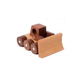 Jouet de véhicule de construction éducatif en bois pour enfants Gif d'anniversaire haut de gamme bétonnière en bois jouet voiture jouets pour enfants. - Product Image 6