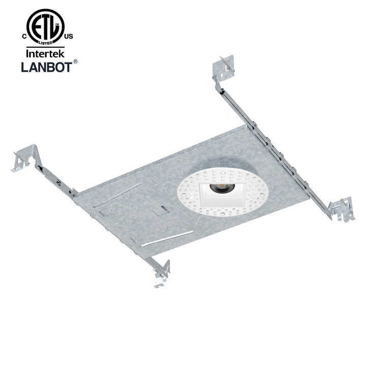 Contemporary 3 Inch Square Trimless Ceiling Downlight,Antiglare