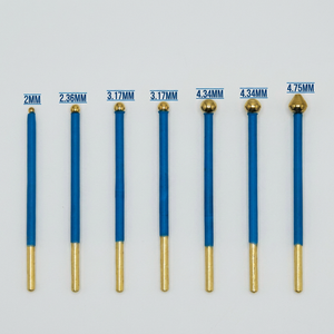 Electrodos de Bola de Acero Inoxidable Reutilizables Compatibles con Ellman, Autoclavables, con Certificación CE, para Uso Veterinario, Puntas Quirúrgicas para Perros, Todos los Tamaños - Product Image 1