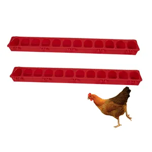 50cm Plastic Flip-Top Poultry Ground Feeder Chicken Poultry Feeder Trough