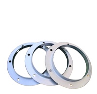 Bride de raccordement ronde galvanisée en acier inoxydable de style industriel pour conduits d'air, idéale pour la connexion des conduits de ventilateurs dans les écoles et les hôpitaux