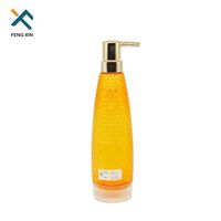 Vente en gros de flacons de shampooing cosmétique ovales en plastique PET de 530 ml avec pompe pulvérisateur
