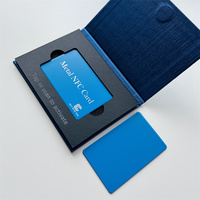 Carte Nfc en métal hybride mat Carte de visite Nfc Gravure au laser Logo Carte en métal intelligente Carte VIP