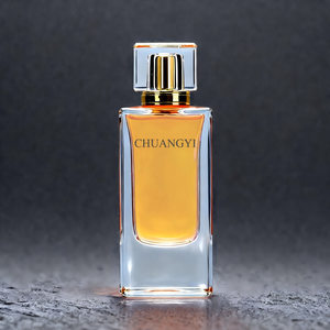 Botol parfum kosong kustom 50 ml dan 100 ml, botol semprot parfum kaca transparan persegi panjang mewah 50 ml - Product Image 6