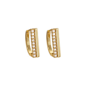 Aros Geométricos de Moda, Chapados en Oro de 18K, Aleación de Cobre, para Fiestas - Product Image 4
