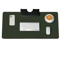 Grand tapis de souris extensible en cuir PU double, personnalisé, grand tapis de bureau et de maison, tapis d'ordinateur antidérapant pour baptême et jeux