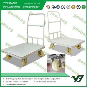 500kg Tải công suất Heavy Duty kim loại nền tảng xe đẩy, mở ra kim loại phẳng Xe Đẩy Tay giỏ hàng - Product Image 4